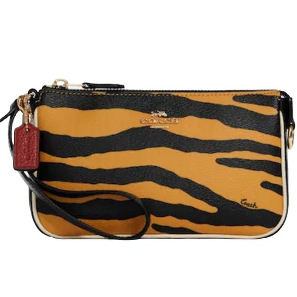 NEW Coach Nolita 19 Mini Wrist Bag Animal Tiger Print Coated Canvas Top Handle - Picture 4 of 10